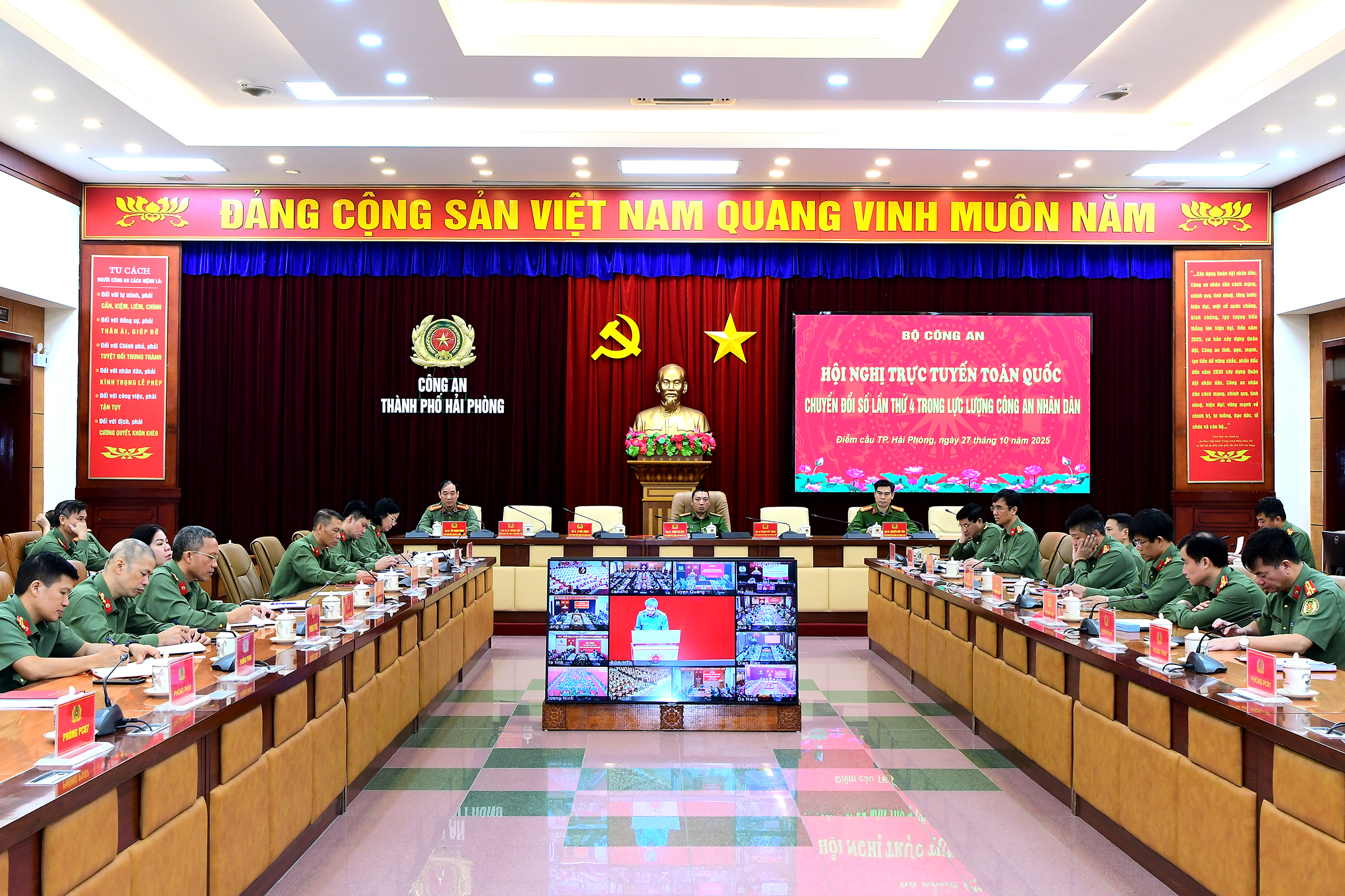 Hội nghị trực tuyến toàn quốc chuyển đổi số lần thứ 4 trong lực lượng Công an nhân dân